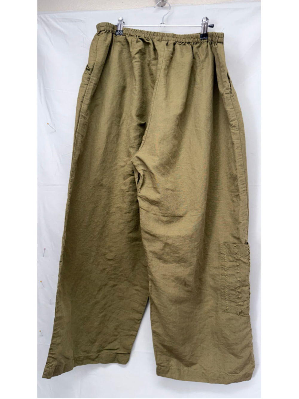 Women's Marketplace Wide Leg Pants 1W 18-20 Green Khaki